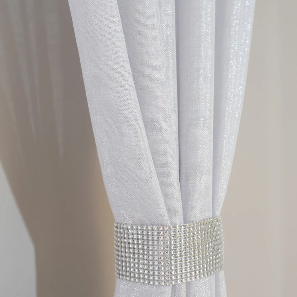 Zasłona szaro srebrna połyskująca 300 – Zasłony – zdjęcie 5