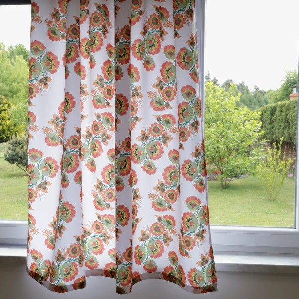 Zasłona w stylu ludowym kwiatki 313 – Zasłony – zdjęcie 3