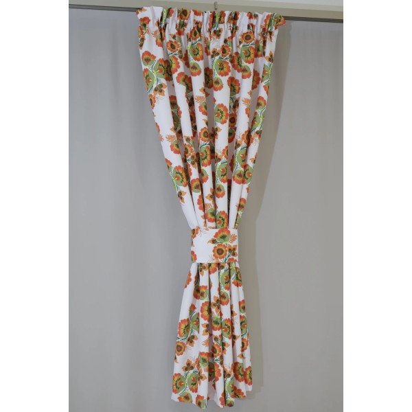 Zasłona w stylu ludowym kwiatki 313 – Zasłony – zdjęcie 4