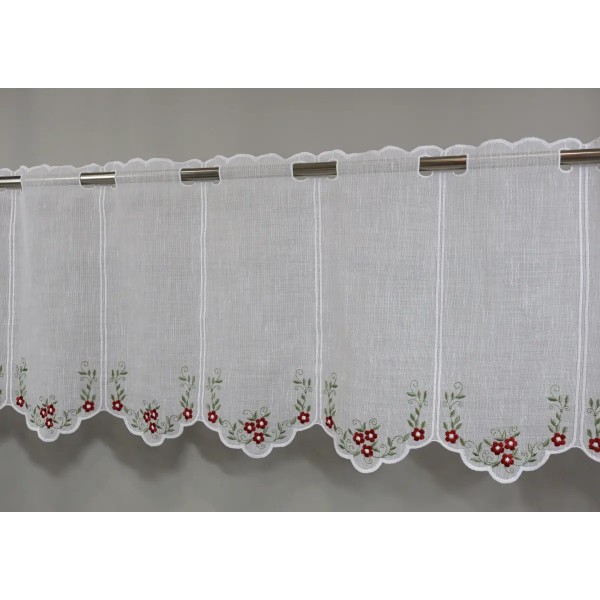 Zazdrostka w stylu rustykalnym – czerwone kwiaty 372 – Do kuchni – zdjęcie 2