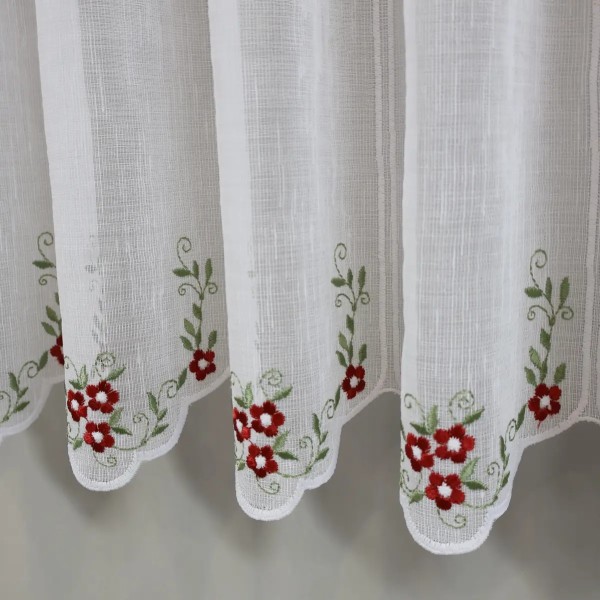 Zazdrostka w stylu rustykalnym – czerwone kwiaty 372 – Do kuchni – zdjęcie 4