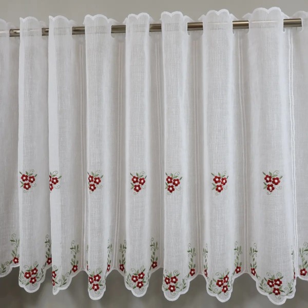 Zazdrostka w stylu rustykalnym – czerwone kwiaty 372 – Do kuchni – zdjęcie 3