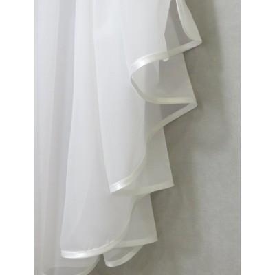 Klasyczna firana z białego miękkiego woalu komplet 007 – Firany – zdjęcie 6