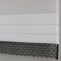 Firana panel roletka z czarną gipiurą 172 – Firany – zdjęcie 1