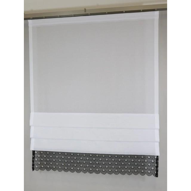 Firana panel roletka z czarną gipiurą 172 – Firany – zdjęcie 2