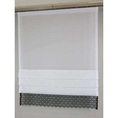Firana panel roletka z czarną gipiurą 172 – Firany – zdjęcie 2