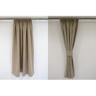 Zasłona jasny brąz efekt zamszu 174 – Zasłony – zdjęcie 2
