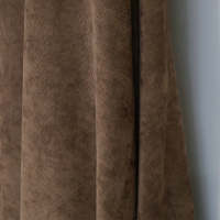 Zasłona ciemny brąz efekt zamszu 173 – Zasłony – zdjęcie 1