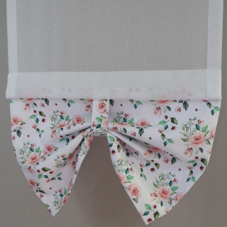 Firana ekran panelowy z ozdobą wzór różyczki 178 – Firany – zdjęcie 1