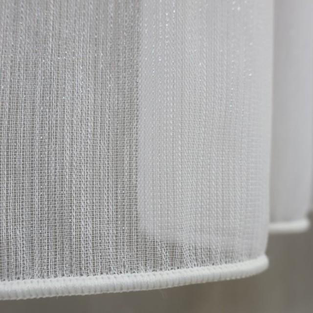Prosta firana deszczyk biała z ołowianką 182 – Firany – zdjęcie 1