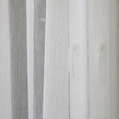 Prosta firana deszczyk biała z ołowianką 182 – Firany – zdjęcie 5