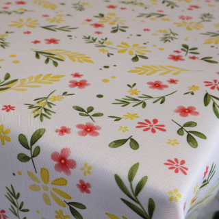Tkanina dekoracyjna wodoodporna kwiatuszki 184 – Na metry – zdjęcie 1