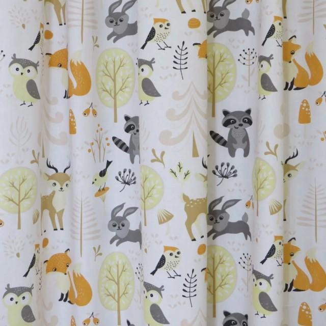 Zasłona dziecięca zwierzaki bawełna 024 – Zasłony z wzorem – zdjęcie 1