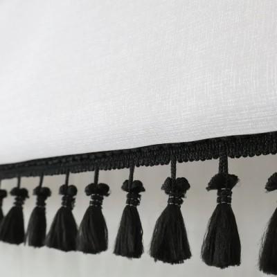 Firana panelowa ekran z czarnymi chwościkami 186 – Firany – zdjęcie 2