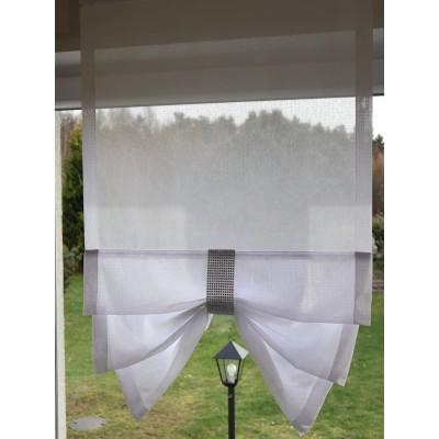 Firana panelowa z upięciem srebrne cyrkonie 187 – Firany – zdjęcie 3