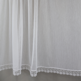 Firana zazdrostka do kuchni z koronką haftowaną 188 – Do kuchni – zdjęcie 1