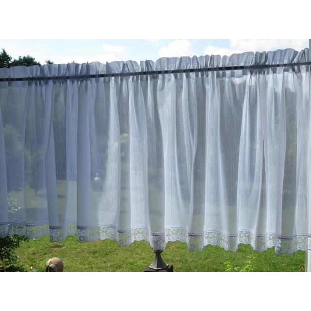 Firana zazdrostka do kuchni z koronką haftowaną 188 – Do kuchni – zdjęcie 2