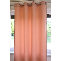 Zasłona kolor brzoskwiniowy efekt zamszu 196 – Zasłony – zdjęcie 3