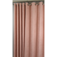Zasłona kolor brzoskwiniowy efekt zamszu 196 – Zasłony – zdjęcie 2