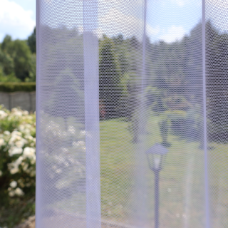 Prosta firana z białego tiulu siateczka 197 – Firany – zdjęcie 2