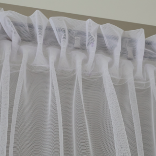 Prosta firana z białego tiulu siateczka 197 – Firany – zdjęcie 5