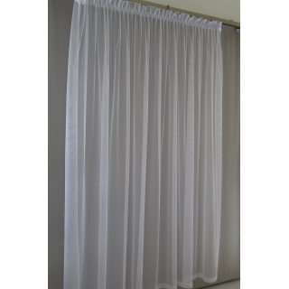 Prosta firana z białego tiulu siateczka 197 – Firany – zdjęcie 6