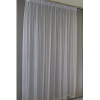 Prosta firana z białego tiulu siateczka 197 – Firany – zdjęcie 6