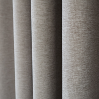 Zasłona szaro beżowa na przelotkach 198 – Zasłony – zdjęcie 1