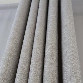 Zasłona szaro beżowa na przelotkach 198 – Zasłony – zdjęcie 2
