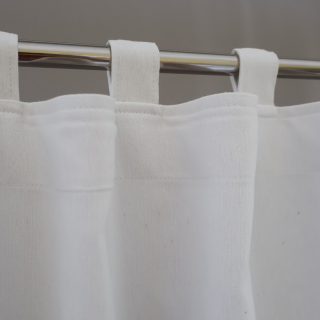 Zasłona na szelkach biała naturalna 199 – Zasłony – zdjęcie 1