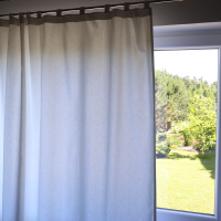 Zasłona na szelkach biała naturalna 199 – Zasłony – zdjęcie 2