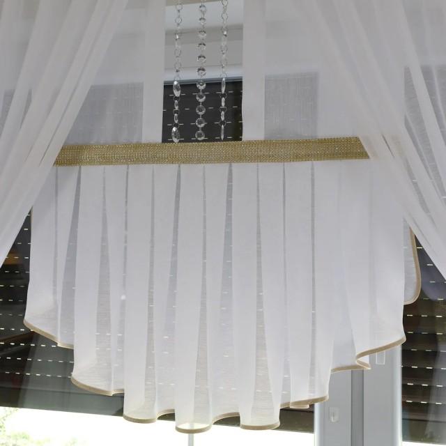 Komplet 2+1 Panel z firanami cyrkonie girlanda 208 – Firany – zdjęcie 3