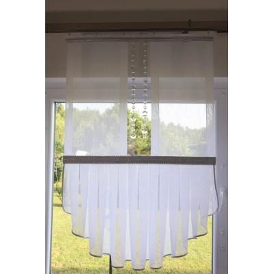 Firana panel żabot SREBRNY z girlandą 211 – Firany – zdjęcie 4