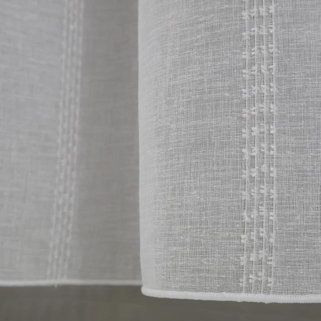 Firana o naturalnym wyglądzie pionowe paseczki 214 – Firany – zdjęcie 3