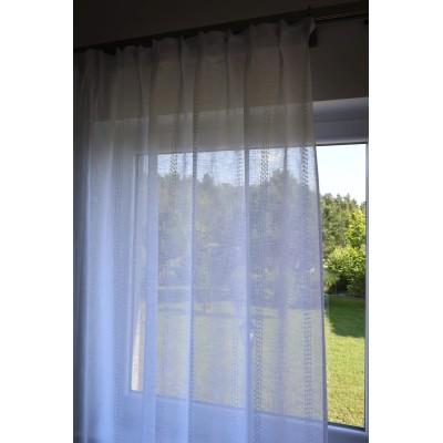 Firana o naturalnym wyglądzie pionowe paseczki 214 – Firany – zdjęcie 4