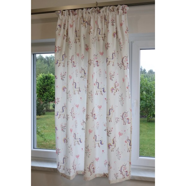 Zasłona dziecięca jednorożce 221 – Zasłony – zdjęcie 2