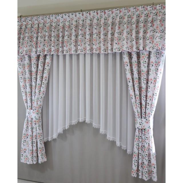 Firana lambrekin różyczki 229 – Firany – zdjęcie 4