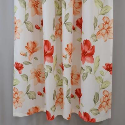 Zasłona kremowa w kwiaty retro 231 – Zasłony – zdjęcie 3