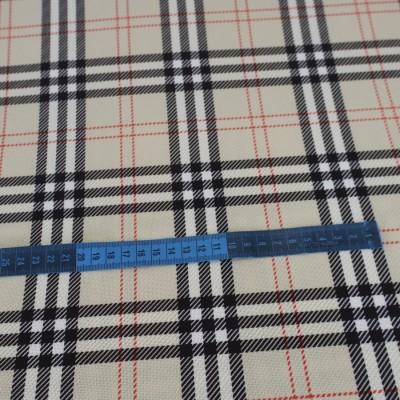 Tkanina krata angielska beżowa 234 – Na metry – zdjęcie 2