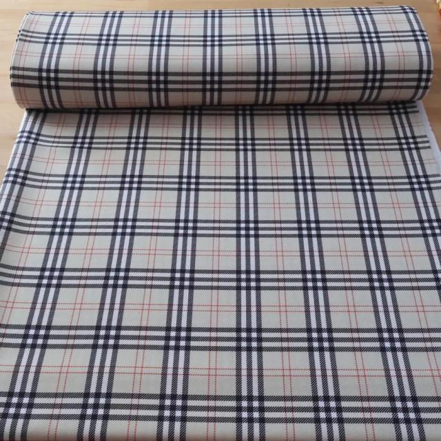 Tkanina krata angielska beżowa 234 – Na metry – zdjęcie 4