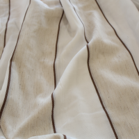 Tkanina w pasy beż krem brąz 237 – Na metry – zdjęcie 1