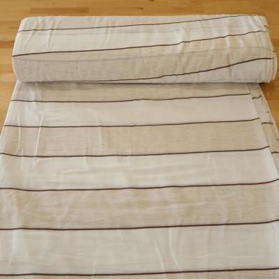 Tkanina w pasy beż krem brąz 237 – Na metry – zdjęcie 2