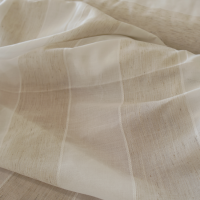 Tkanina w pasy kremowo beżowa 238 – Na metry – zdjęcie 1