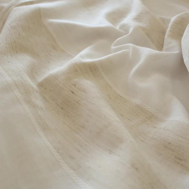 Tkanina w pasy kremowo beżowa 238 – Na metry – zdjęcie 3