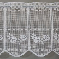 Firana zazdrostka żakardowa do kuchni biała 247 – Do kuchni – zdjęcie 1