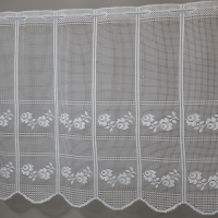 Firana zazdrostka żakardowa do kuchni biała 247 – Do kuchni – zdjęcie 2
