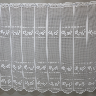 Firana zazdrostka żakardowa do kuchni biała 247 – Do kuchni – zdjęcie 3