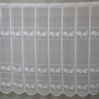 Firana zazdrostka żakardowa do kuchni biała 247 – Do kuchni – zdjęcie 3