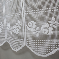 Firana zazdrostka żakardowa do kuchni biała 247 – Do kuchni – zdjęcie 4