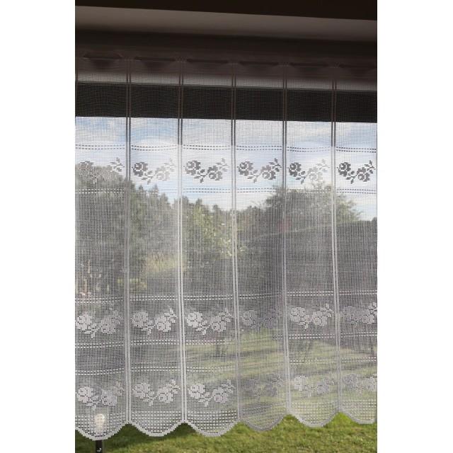 Firana zazdrostka żakardowa do kuchni biała 247 – Do kuchni – zdjęcie 5